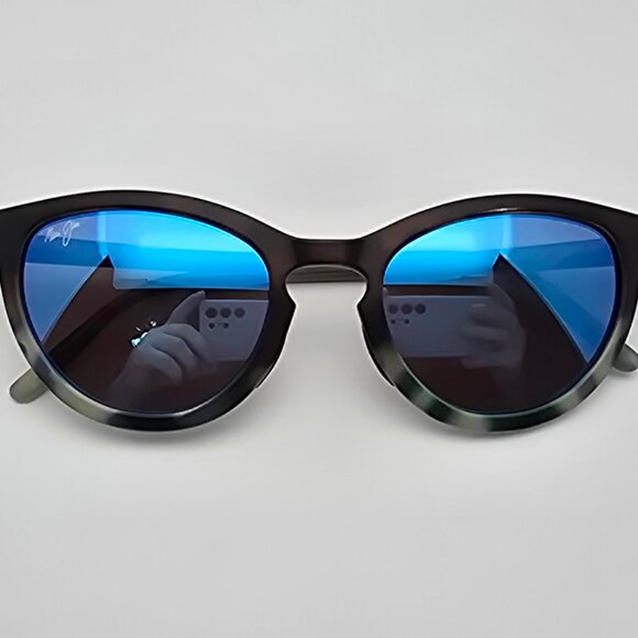 Maui Jim MJ813-06F Star Gazing Blue Tokyo Blue Hawaii Mirror Glass Sunglasses main image 5